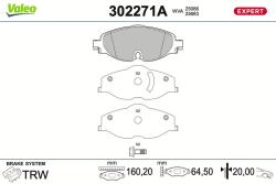 VALEO set placute frana, frana disc VALEO 302271A (302271A)