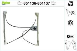 VALEO Mecanism actionare geam VALEO 851137 (851137)