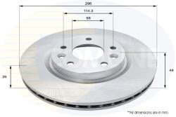 COMLINE Disc frana COMLINE ADC0295V (ADC0295V)