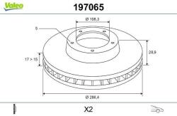 VALEO Disc frana VALEO 197065 (197065)