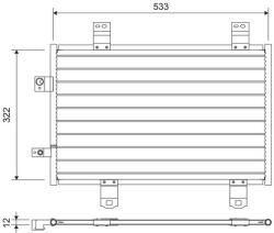 VALEO Condensator, climatizare VALEO 822743 (822743)
