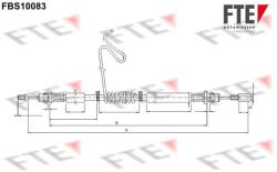 FTE Cablu, frana de parcare FTE 9250374 (9250374)