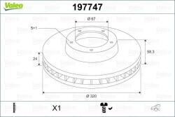 VALEO Disc frana VALEO 197747 (197747)
