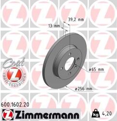 ZIMMERMANN Disc frana ZIMMERMANN 600.1602. 20 (600.1602.20)