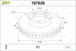 VALEO Disc frana VALEO 197628 (197628)