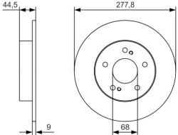 Bosch Disc frana BOSCH 0 986 479 T86 (0 986 479 T86)