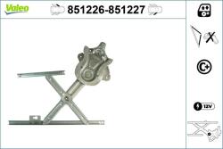 VALEO Mecanism actionare geam VALEO 851226 (851226)