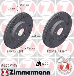 ZIMMERMANN Disc frana ZIMMERMANN 150.2927. 53 (150.2927.53)