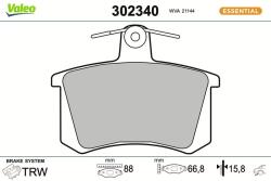 VALEO set placute frana, frana disc VALEO ESSENTIAL 302340 (302340)