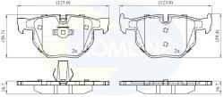 COMLINE set placute frana, frana disc COMLINE CBP06001 (CBP06001)