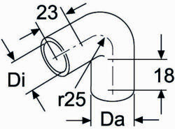 WEBASTO pompa de apa, instalatia de incalzire independenta WEBASTO Moulded hose D18 90 degrees 1319418A (1319418A)