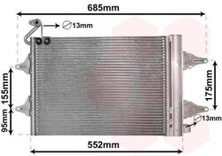 VAN WEZEL Condensator, climatizare VAN WEZEL 76005007 (76005007)