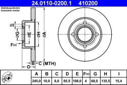 ATE Disc frana ATE 24.0110-0200.1 (24.0110-0200.1)