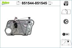 VALEO Mecanism actionare geam VALEO 851544 (851544)