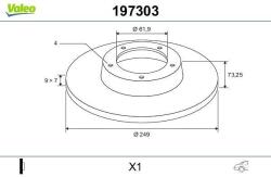 VALEO Disc frana VALEO 197303 (197303)