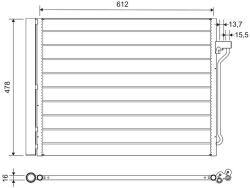 VALEO Condensator, climatizare VALEO 814113 (814113)