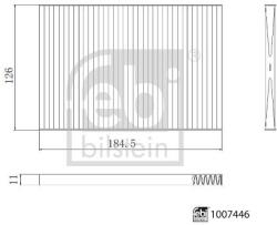 Febi Bilstein Filtru, aer habitaclu FEBI BILSTEIN 1007446 (1007446)