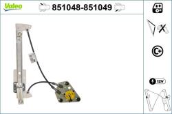 VALEO Mecanism actionare geam VALEO 851049 (851049)