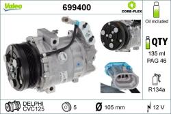 VALEO Compresor, climatizare VALEO 699400 (699400)