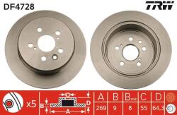 TRW Disc frana TRW DF4728 (DF4728) - automobilus