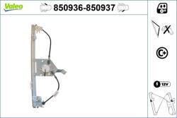 VALEO Mecanism actionare geam VALEO 850936 (850936)
