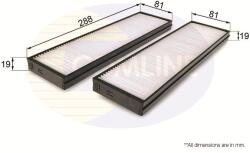 COMLINE Filtru, aer habitaclu COMLINE EKF308 (EKF308)