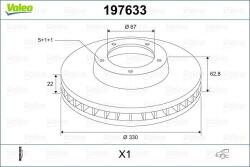 VALEO Disc frana VALEO 197633 (197633)