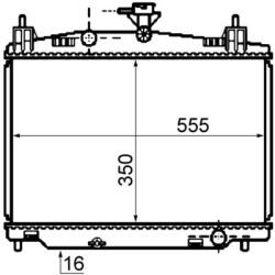 MAHLE Radiator, racire motor MAHLE BEHR CR 1071 000S (CR 1071 000S)