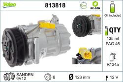 VALEO Compresor, climatizare VALEO RE-GEN REMANUFACTURED 813818 (813818)