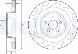 DELPHI Disc frana DELPHI BG9118C (BG9118C)