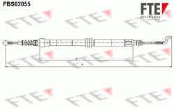 FTE Cablu, frana de parcare FTE 9250058 (9250058)