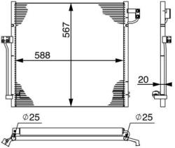 MAHLE Condensator, climatizare MAHLE BEHR AC 41 000S (AC 41 000S)