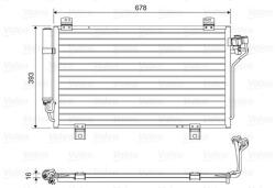 VALEO Condensator, climatizare VALEO 814195 (814195)