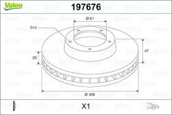 VALEO Disc frana VALEO 197676 (197676)