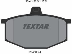 TEXTAR set placute frana, frana disc TEXTAR 2048002 (2048002)