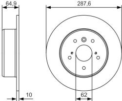 Bosch Disc frana BOSCH 0 986 479 T69 (0 986 479 T69)