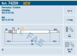 FAE Bujie incandescenta FAE 74259 (74259)