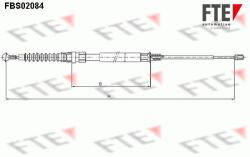 FTE Cablu, frana de parcare FTE 9250084 (9250084) - automobilus