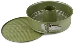 Zenker Springform kerek tortaforma 26 cm, cserélhető aljjal, vegán tapadásmentes bevonattal, zöld, ILAG Carnauba Wax, Sparkling Green (7453)