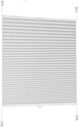 Sekey pliszé függöny Klemmfix fúrás nélküli ablak árnyékoló fehér nem szőtt áttetsző napvédő 60 cm széles, 60x130 cm