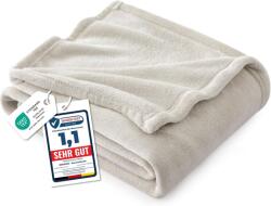 BEDSURE Fleece takaró - bézs - 150x200 cm