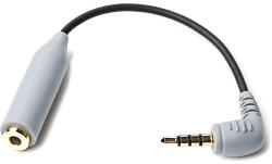 BOYA Cablu Adaptor microfon BOYA BY-CIP2 de la jack 3.5mm TRS la jack 3.5mm TRRS