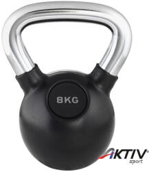 Trendy Sport Kettlebell Trendy fekete-króm 8 kg (6408) - aktivsport