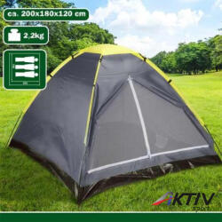 CAMP ACTIVE Kiállítási darab sátor Camp Active 3 személyes 200x180x120 cm szürke (871125225591_SZXXX)