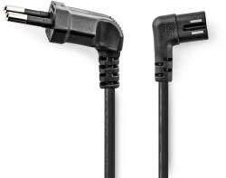 Nedis Cablu de alimentare Euro tata cotit - IEC-320-C7 cotit, 3m, negru, Nedis (CEGL11055BK30)