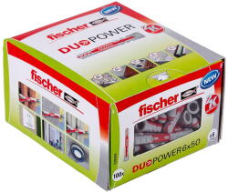 Fischer Set 100 Dibluri Bicompente Fischer DUOPOWER 6x50 mm LD, Versiune LungÄ (538250)