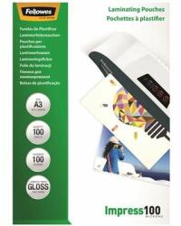Fellowes Meleglamináló fólia, 100 mikron, A3, fényes, 100 db, FELLOWES, (100 db) (5351205) (5351205)