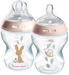 Tommee Tippee Natural Start Anti-Colic biberon pentru sugari Slow Flow 0m+ 2x260 ml