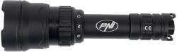 PNI Adventure F300 zseblámpa LED-del, 3 szín, fehér, piros, zöld, 500 méter, 540 lm, 3000 mAh, zoom és fényerőszabályzó funkció, akkumulátortöltő mellékelve, (PNI-ADV-F300)