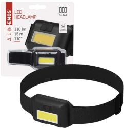 EMOS LED fejlámpa, 110 lm, 3 x AAA (nem tartozék)